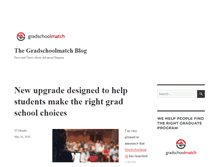 Tablet Screenshot of gradschoolmatch.org